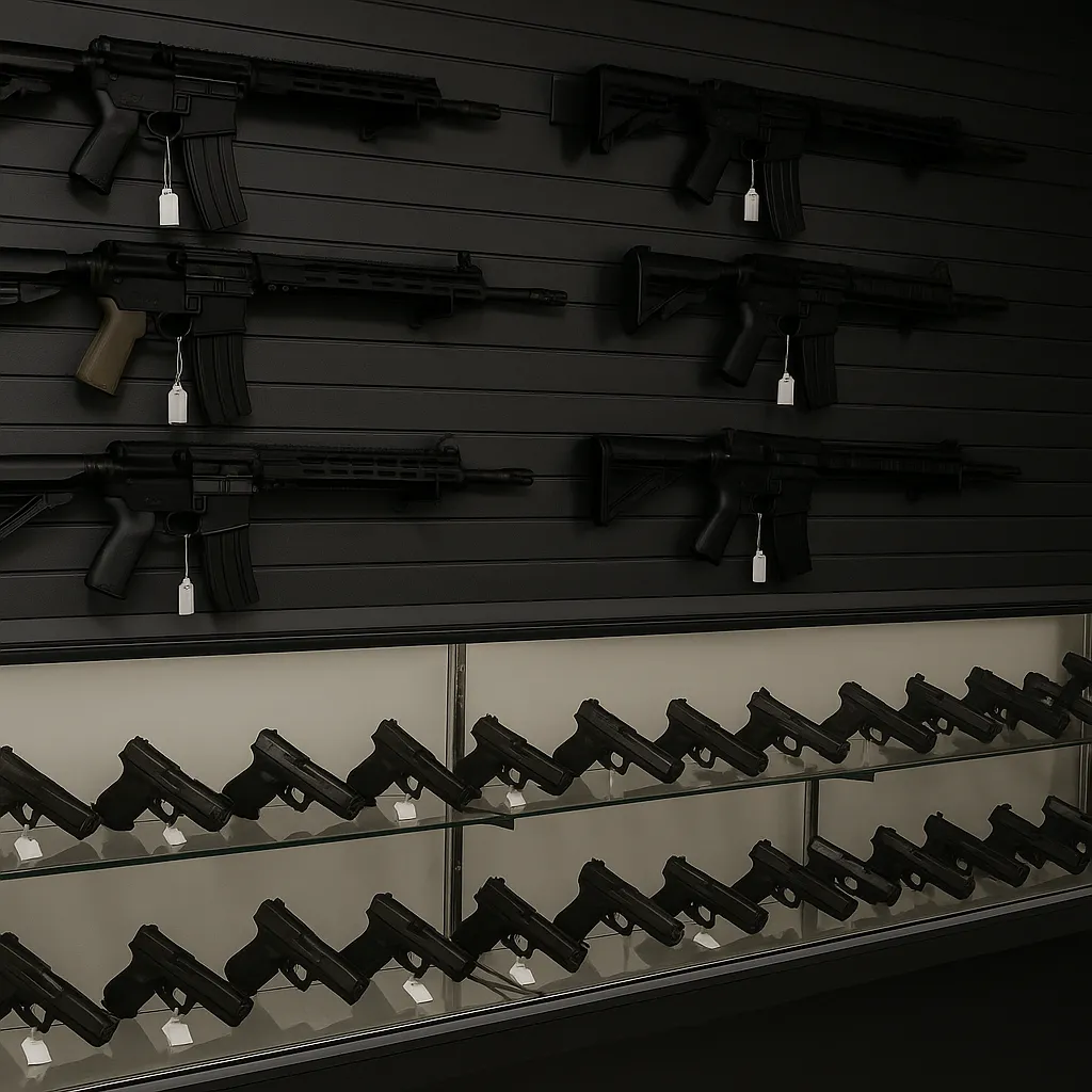 Firearm and equipment rentals at Andy's Range Miami Lakes